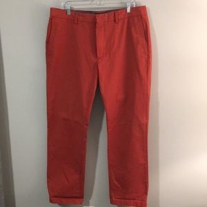 Casual salmon colored chinos